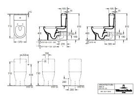 Сливной бачок для унитаза Villeroy & Boch Architectura санитарная керамика альпийский белый 5787R101