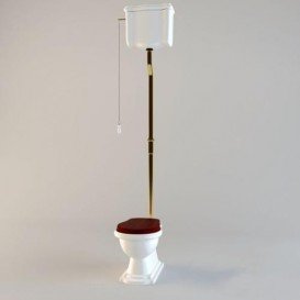 Зливний бачок підвісний для унітазу високий Kerasan Retro прямокутний білий 108001