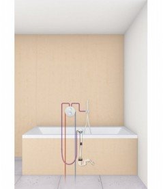 Зливний гарнітур для ванни Grohe Talentofill з сифоном і зливний дугою білий 28991000