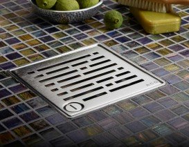 Сливной трап для душа ACO ShowerPoint верхняя часть 149х149 под ключ без фланца с решеткой из нержавеющей стали пластик 5141.23.00