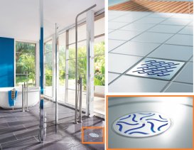 Зливний трап для душу ACO ShowerPoint верхня частина d136 мм без фланця для круглої решітки пластик 5141.46.00