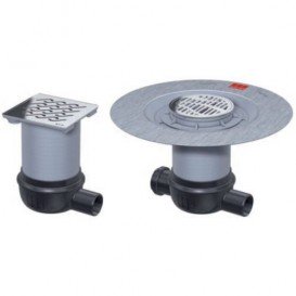 Сливной трап для душа ACO ShowerPoint проходная нижняя часть h82 мм с горизонтальным выпуском DN50 2505.00.00