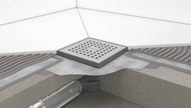 Сливной трап для душа Hansgrohe RainDrain Point 150х150 мм матовая нержавеющая сталь 56248800