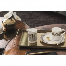 Сливочник Villeroy & Boch MetroChic 0,22 л білий/золото/чорний 10-4652-0780