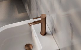 Смеситель для биде Besco Zea однорычажный матовая медь BB-Z-MS