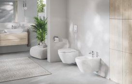 Змішувач для біде Grohe Cubeo одноважільний з донним клапаном хром 1018100000