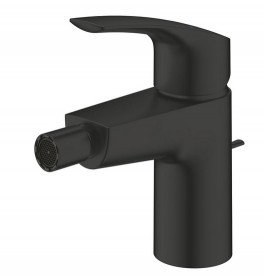Змішувач для біде Grohe Eurosmart одноважільний із донним клапаном чорний матовий 329292433