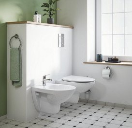 Смеситель для биде Grohe Swift QuickFix однорычажный с донным клапаном хром 24332001