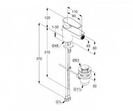 Змішувач для біде Kludi Pure & Solid змішувач хром 342160575