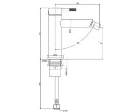 Смеситель для биде Paffoni Jolly однорычажный хром JL131CR