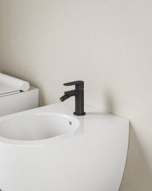 Смеситель для биде Ravak Chrome II однорычажный черный X070465