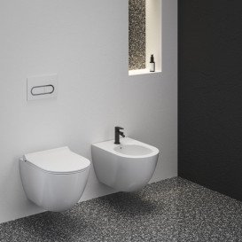 Смеситель для биде Ravak Eleganta однорычажный черный матовый X070295