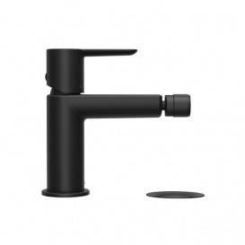 Змішувач для біде Ravak Puri PU 055.20 одноважільний з донним клапаном чорний X070189