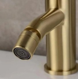 Змішувач для біде Rea Lungo одноважільний матове золото REA-B4702