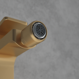 Змішувач для біде Villeroy & Boch Architectura Square одноважільний матове золото TVB12500100076