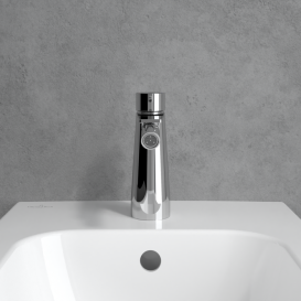 Смеситель для биде Villeroy & Boch Conum с донным клапаном хром TVB12700100061