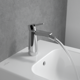 Смеситель для биде Villeroy & Boch Conum с донным клапаном хром TVB12700100061