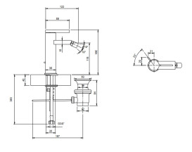 Змішувач для біде Villeroy & Boch Dawn одноважільний хром TVB10620115061