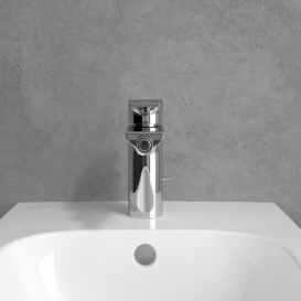 Змішувач для біде Villeroy & Boch Liberty з донним клапаном хром TVB10700100061