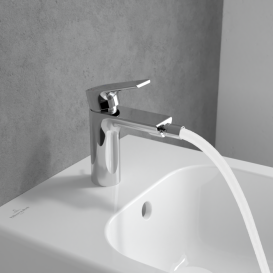 Змішувач для біде Villeroy & Boch Liberty з донним клапаном хром TVB10700100061