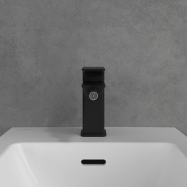 Змішувач для біде Villeroy & Boch Subway 3.0 з донним клапаном матовий чорний TVB112001000K5