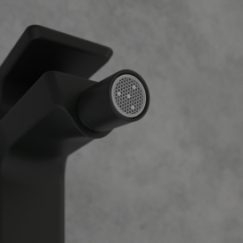 Змішувач для біде Villeroy & Boch Subway 3.0 з донним клапаном матовий чорний TVB112001000K5