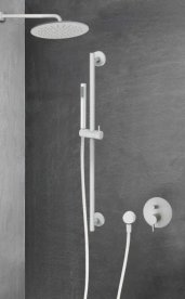 Змішувач для душу білий матовий Paffoni Light LIG 015 BO