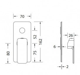 Змішувач для душа Eurorama Tono прихованого монтажу хром PE144030SL