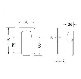 Змішувач для душа Eurorama Tono прихованого монтажу хром PE144055C