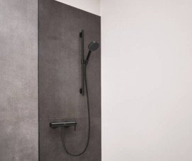 Смеситель для душа Hansgrohe Finoris однорычажный черный матовый хром 76620340