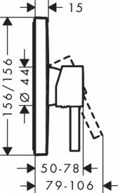 Смеситель для душа Hansgrohe Finoris скрытого монтажа однорычажный черный матовый 76615670