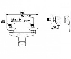 Змішувач для душа Jika Deep змішувач хром H3311U70044001