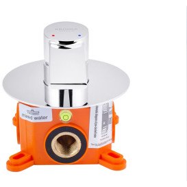 Змішувач для душу Kroner KRP Basis-C080 прихованого монтажу одноважільний хром CV024299