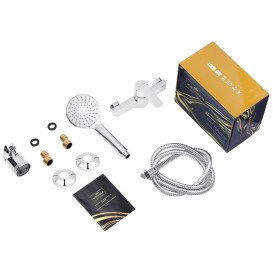 Змішувач для душу Kroner KRP Bremen-C050 з душовим гарнітуром хром CV014165