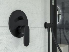 Змішувач для душу Ponsi Versilia чорний матовий BTVERKIN06