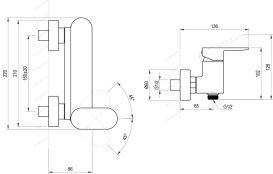Смеситель для душа Ravak Chrome II однорычажный хром X070452