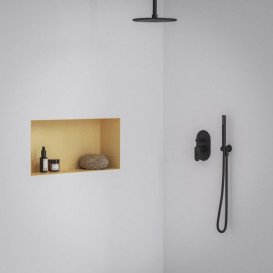 Смеситель для душа Ravak Eleganta встраиваемый однорычажный черный матовый X070298