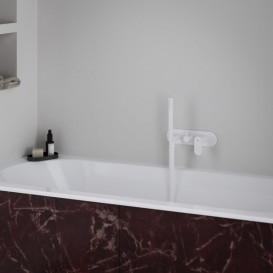  	Смеситель для душа Ravak Eleganta на 2 потребителя с душевым набором белый матовый X070263