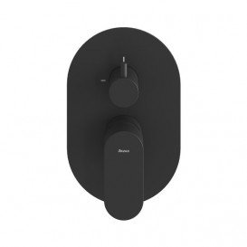 Змішувач для душу Ravak Eleganta вбудований на 2 споживачі чорний матовий X070301