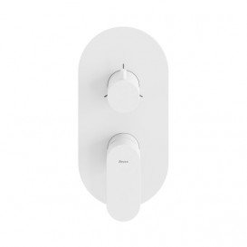 Смеситель для душа Ravak Eleganta встраиваемый на 3 потребителя белый матовый X070260