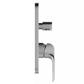 Смеситель для душа Ravak Flat встраиваемый однорычажный глянцевый хром X070123