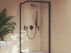 Змішувач для душу Ravak Plan PN 061.00 вбудований одноважільний матовий чорний X070619