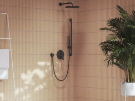 Змішувач для душу Ravak Plan PN 061.00 вбудований одноважільний матовий чорний X070619