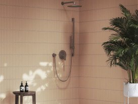 Смеситель для душа Ravak Plan PN 061.00 встраиваемый однорычажный графит матовый X070656