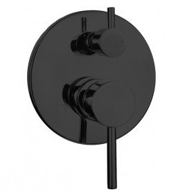 Змішувач для душу прихованого монтажу Volle Cruze одноважільний чорний 1547.030204