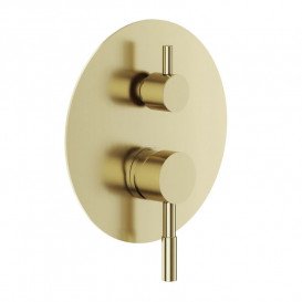 Змішувач для душу прихованого монтажу Volle Cruze одноважільний золотий 1547.030215