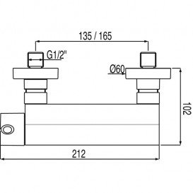 Змішувач для душу Tres Alplus одноважільний з ручним душем хром 20316701