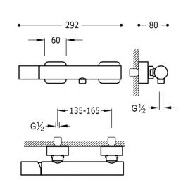 Змішувач для душа Tres Loft colors з ручним душем помаранчевий/хром 20016701NA