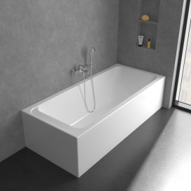 Змішувач для ванної Villeroy & Boch Architectura Square одноважільний хром TVT12500100061