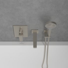 Смеситель для душа Villeroy & Boch Architectura Square встраиваемый матовый никель TVS12500300064